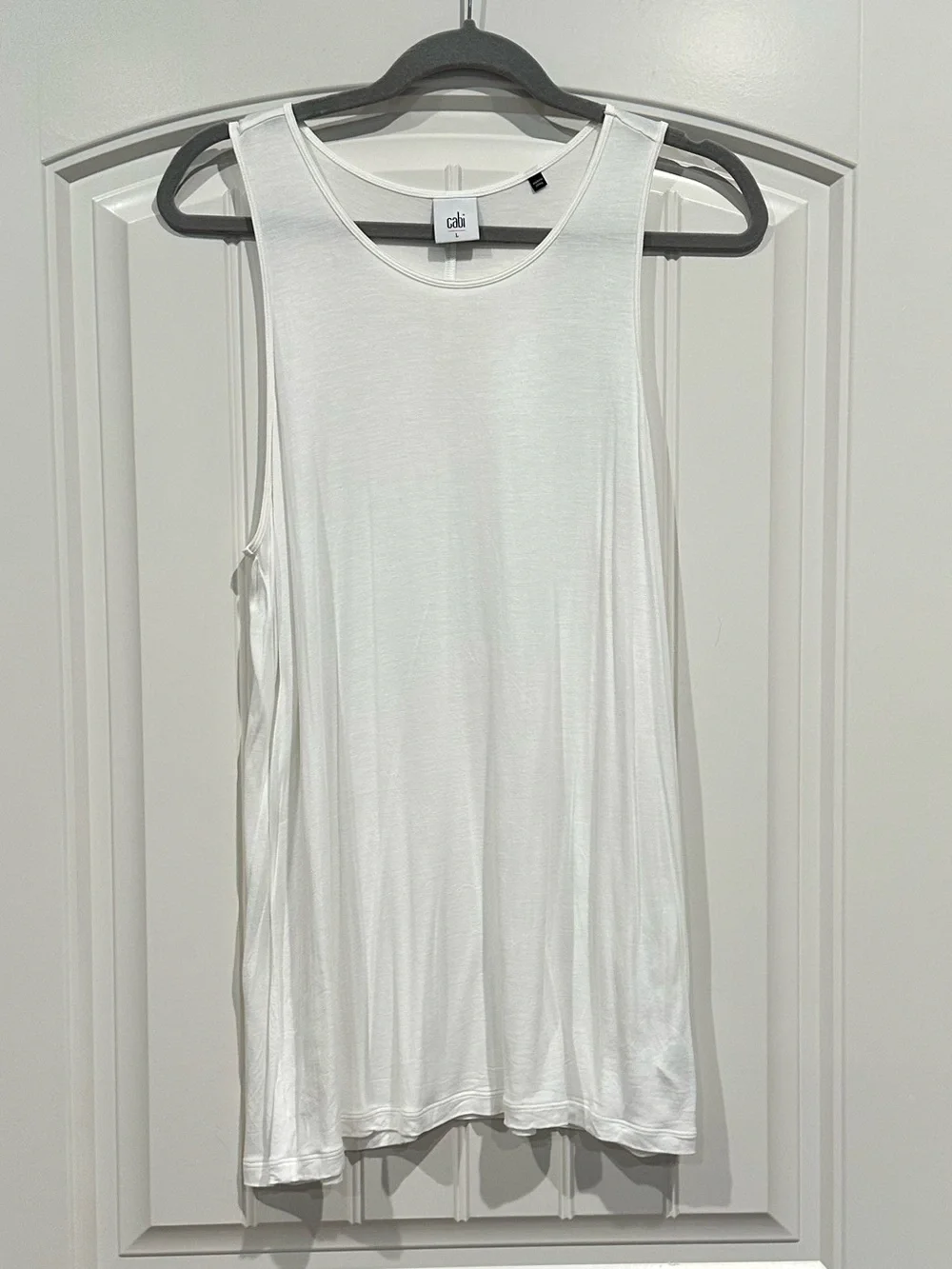 Cabi Sleeveless White Tank Top - Picture 1 of 4